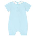 Blue Teddy Bear Logo Baby Romper, 2, hi-res