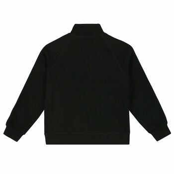 Boys Black Zip Up Top