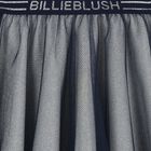Girls Grey & Navy Blue Logo Skirt, 2, hi-res