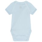 Baby Boys Blue & Ivory Whale Bodysuit ( 3-Pack ), 1, hi-res