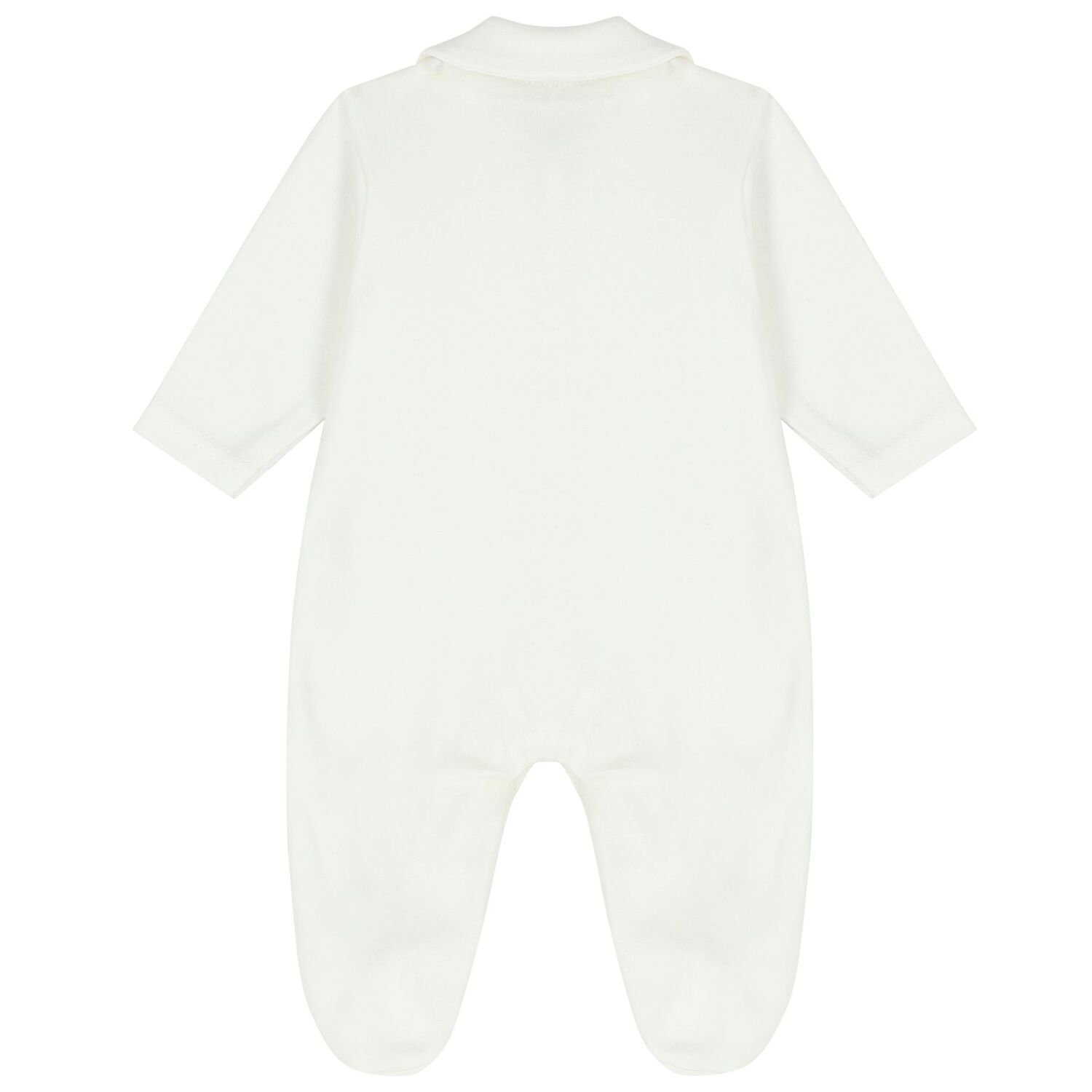 Baby Girls Ivory Lace & Flower Babygrow, 1, hi-res