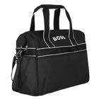 Black Logo Baby Changing Bag, 1, hi-res