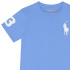 Boys Blue Logo T-Shirt, 1, hi-res