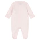 Baby Girls Pink & White Logo Babygrow Gift Set, 1, hi-res