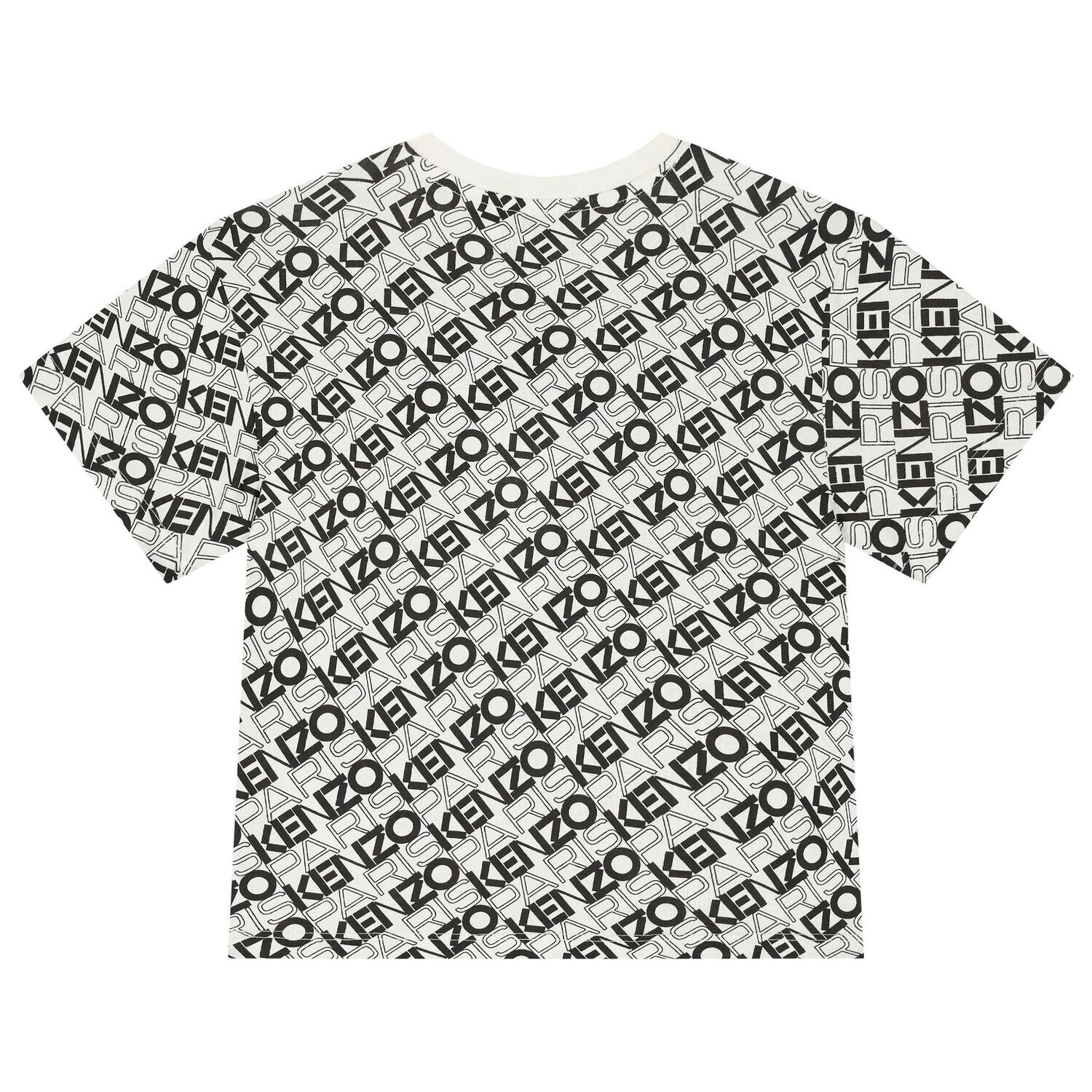 Boys Ivory & Black Logo T-Shirt, 1, hi-res image number null