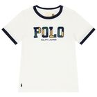 Boys White Logo T-Shirt, 3, hi-res