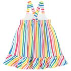 Girls Multi-Colored Striped Dress, 1, hi-res