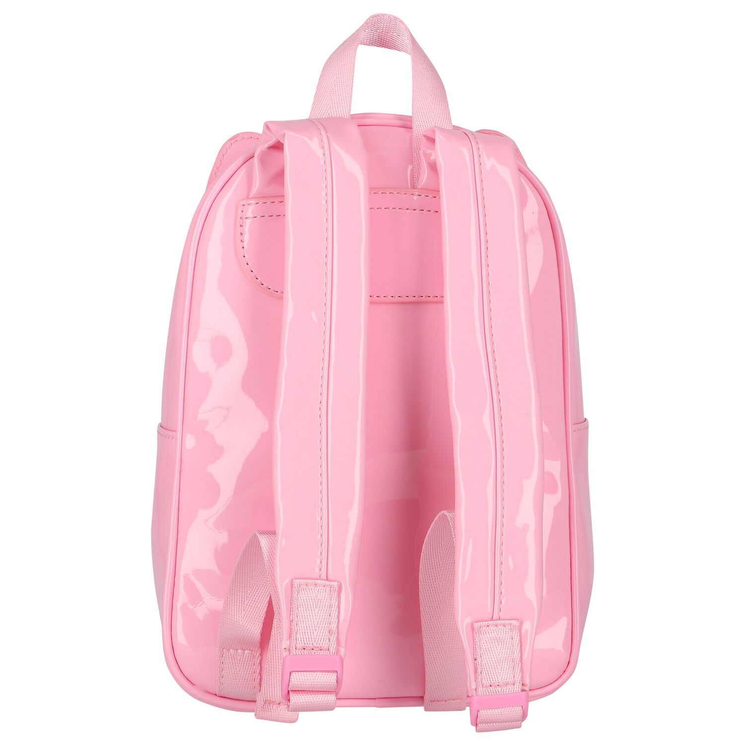 Girls Pink Logo & Star Backpack, 1, hi-res