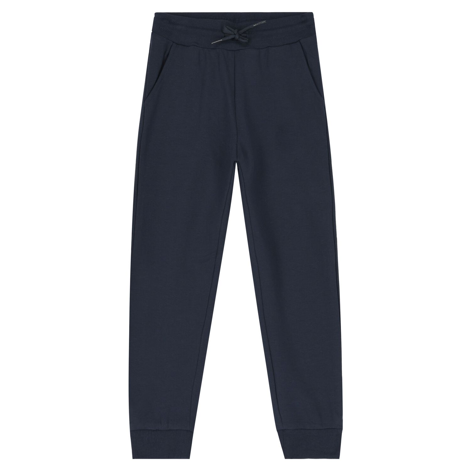 Boys Navy Blue Logo Joggers, 1, hi-res