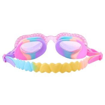 Girls Pink Heart Swimming Goggles