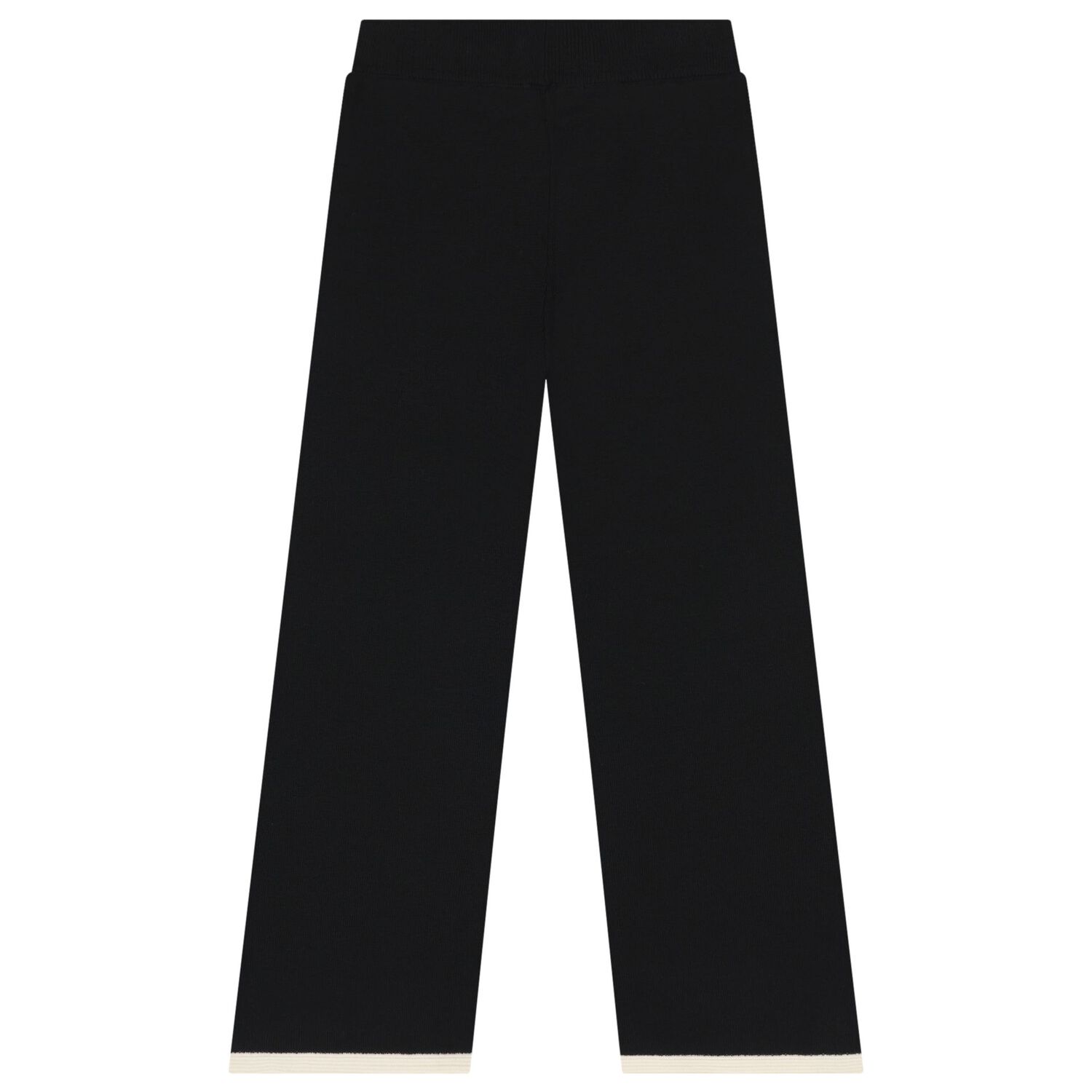 Girls Black & Beige Trousers Set, 1, hi-res