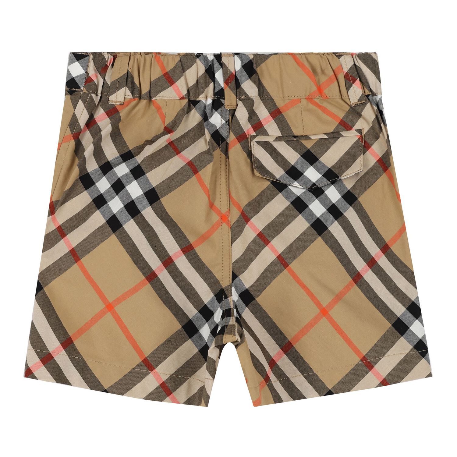 Baby Boys Beige Check Shorts, 1, hi-res image number null