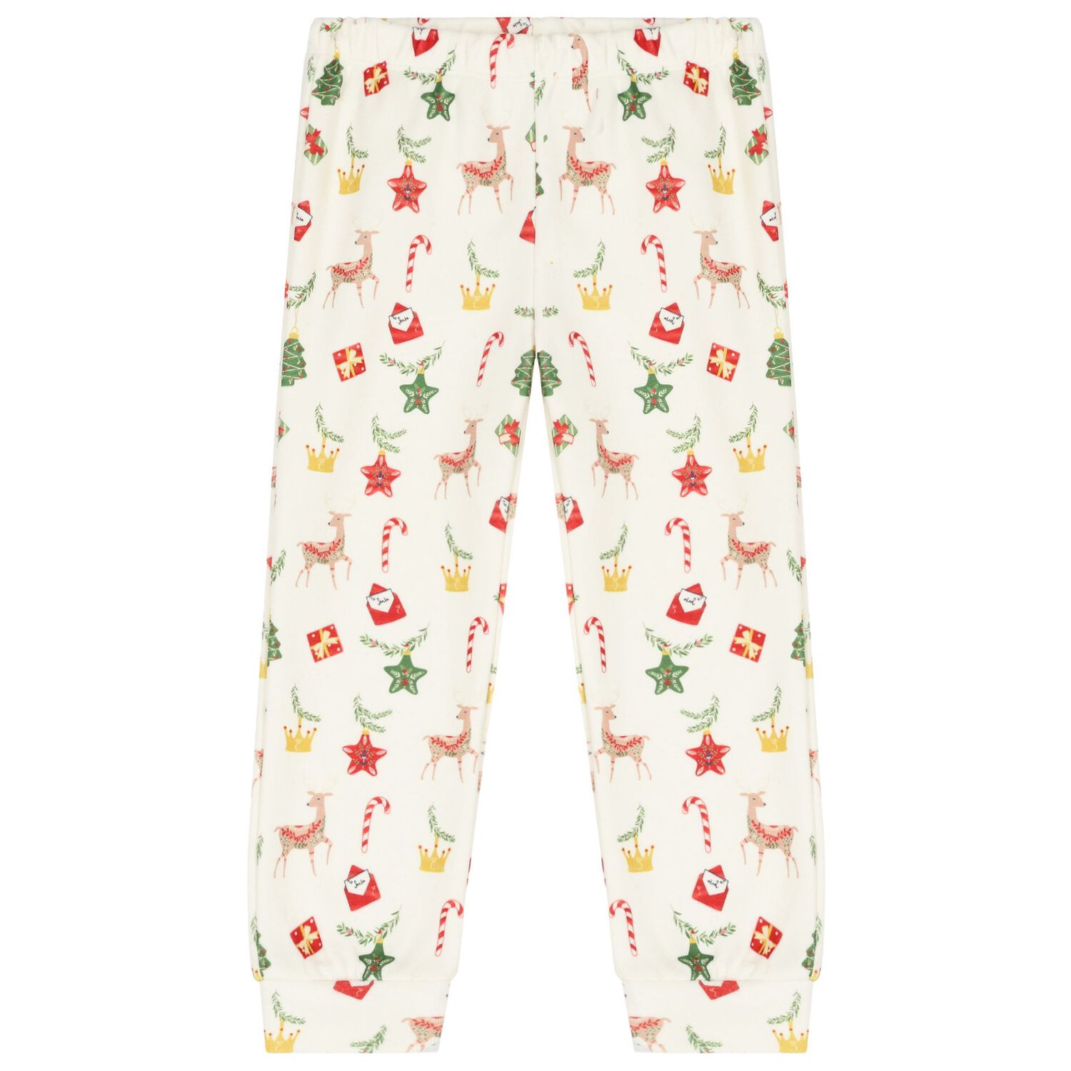 Boys Ivory Festive Pyjamas, 1, hi-res image number null