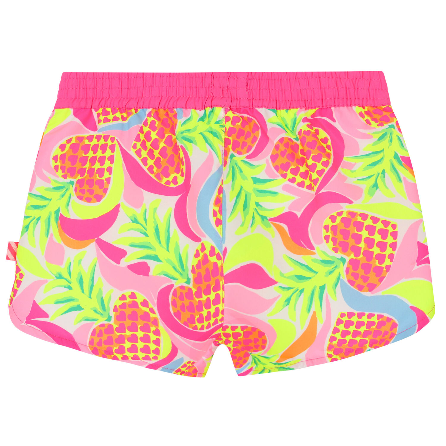 Girls Pink Pineapple Swim Shorts, 1, hi-res image number null