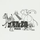 Boys White Logo Safari T-Shirt, 1, hi-res