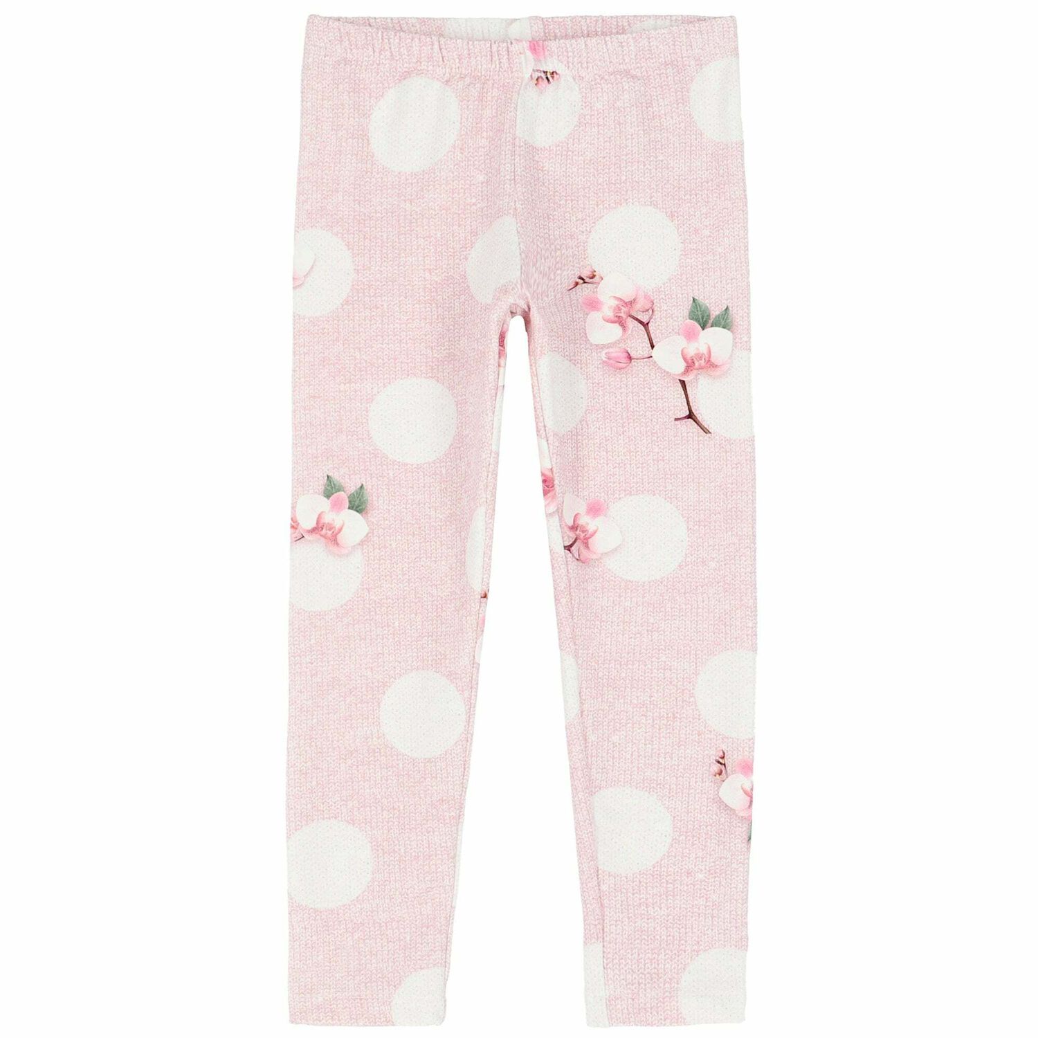 Girls Pink Printed Leggings Set, 1, hi-res