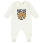 Ivory Teddy Bear Logo Babygrow Gift Set, 1, hi-res