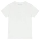 Boys White & Gold Logo T-Shirt, 1, hi-res