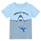 Boys Blue & Navy Shark Shorts Set, 1, hi-res