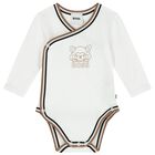 White Logo Babygrow Gift Set, 1, hi-res