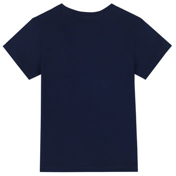 Navy Trefoil Logo T-Shirt