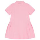 Girls Pink Logo Polo Dress, 1, hi-res