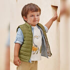 Younger Boys White Dinosaur T-Shirt, 1, hi-res