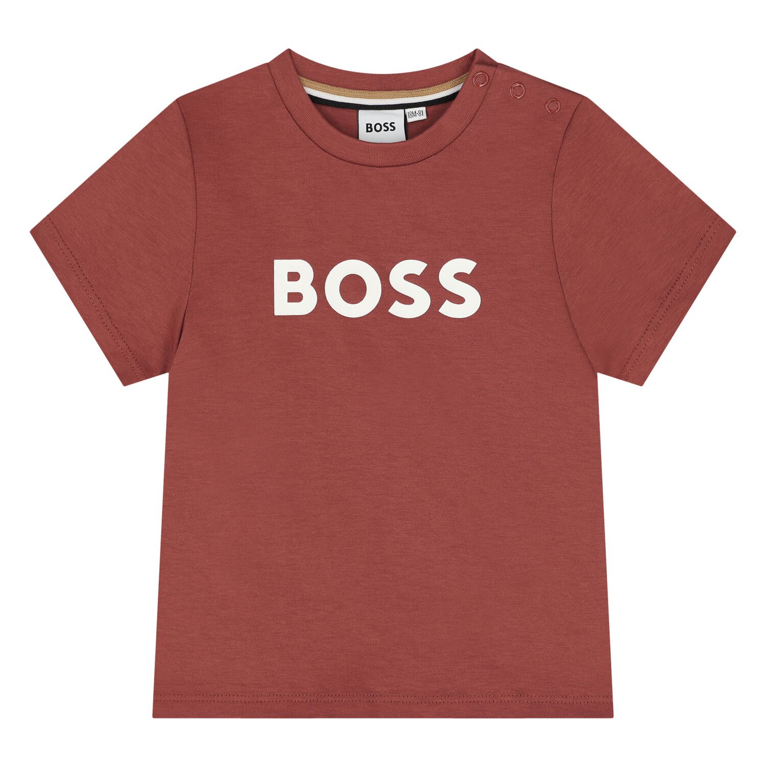 Younger Boys Mini Me Red Logo T-Shirt, 12, hi-res