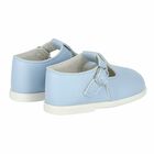 Baby Boys Blue Leather Shoes, 2, hi-res
