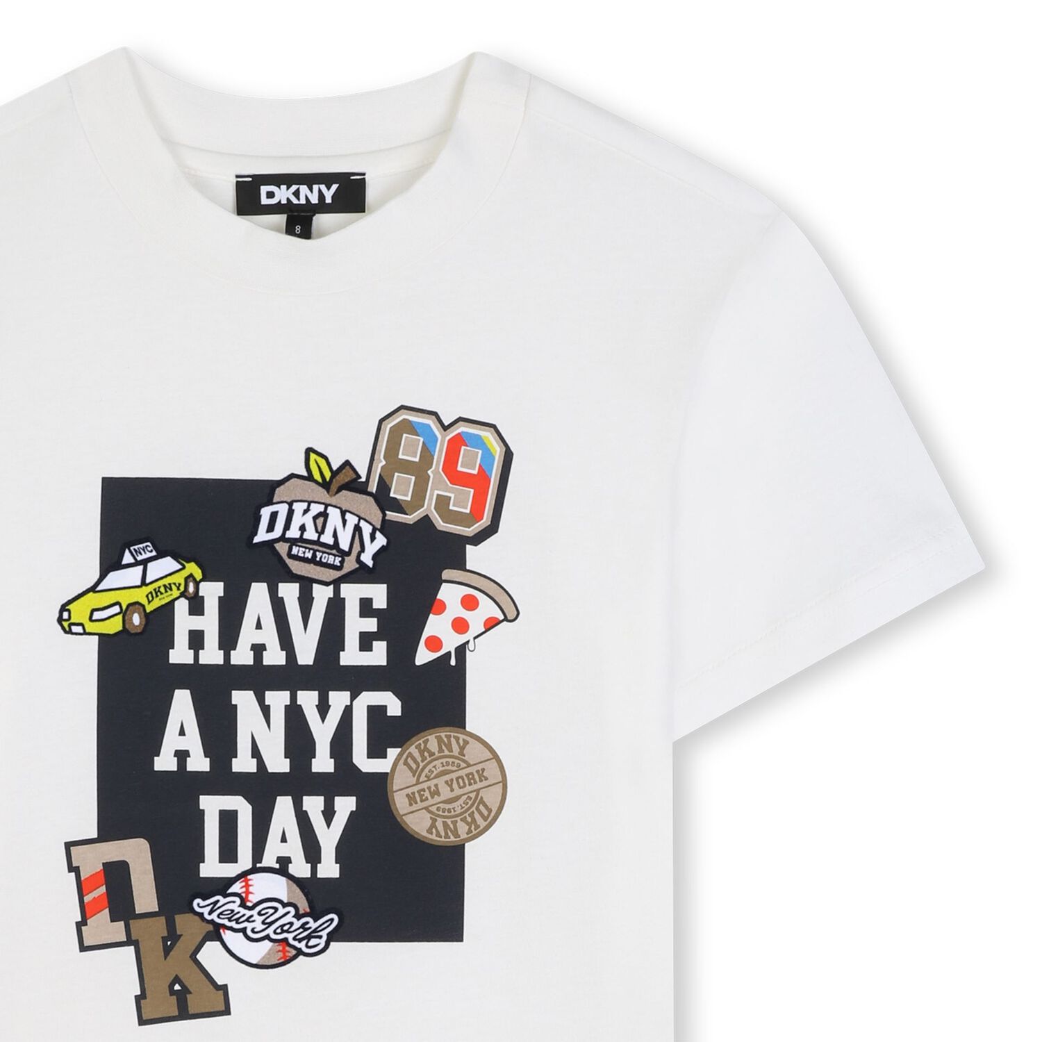 Boys White Logo T-Shirt, 1, hi-res