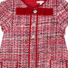 Girls Red Bow Tweed Dress, 1, hi-res