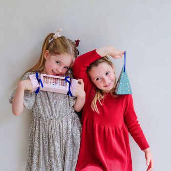 Girls Pink Scrunchie Christmas Cracker