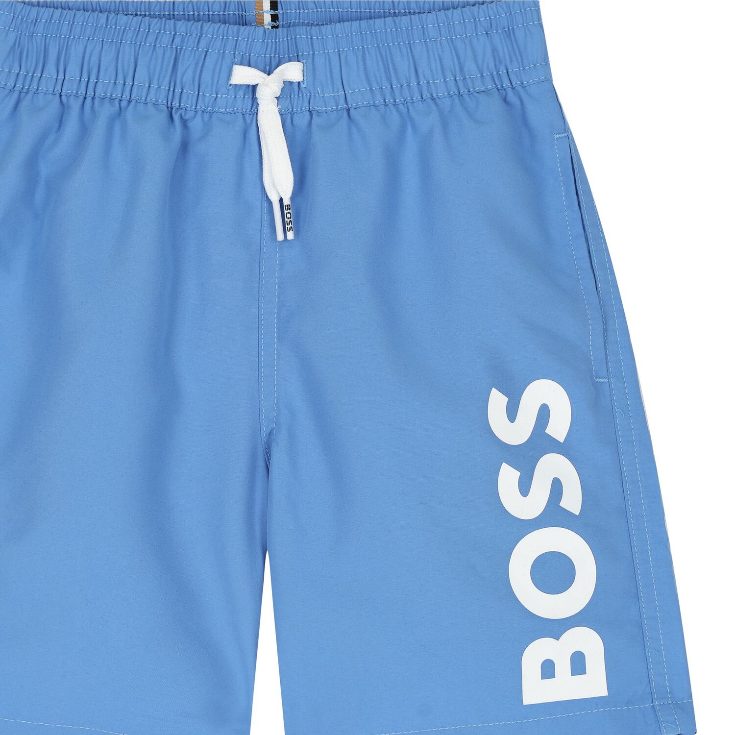 Boys Blue Logo Swim Shorts, 1, hi-res image number null