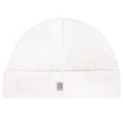 Ivory & Gold Logo Baby Hat, 2, hi-res