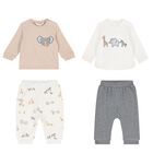 Baby Boys Beige, Grey & Ivory Tracksuits ( 2-Pack ), 1, hi-res