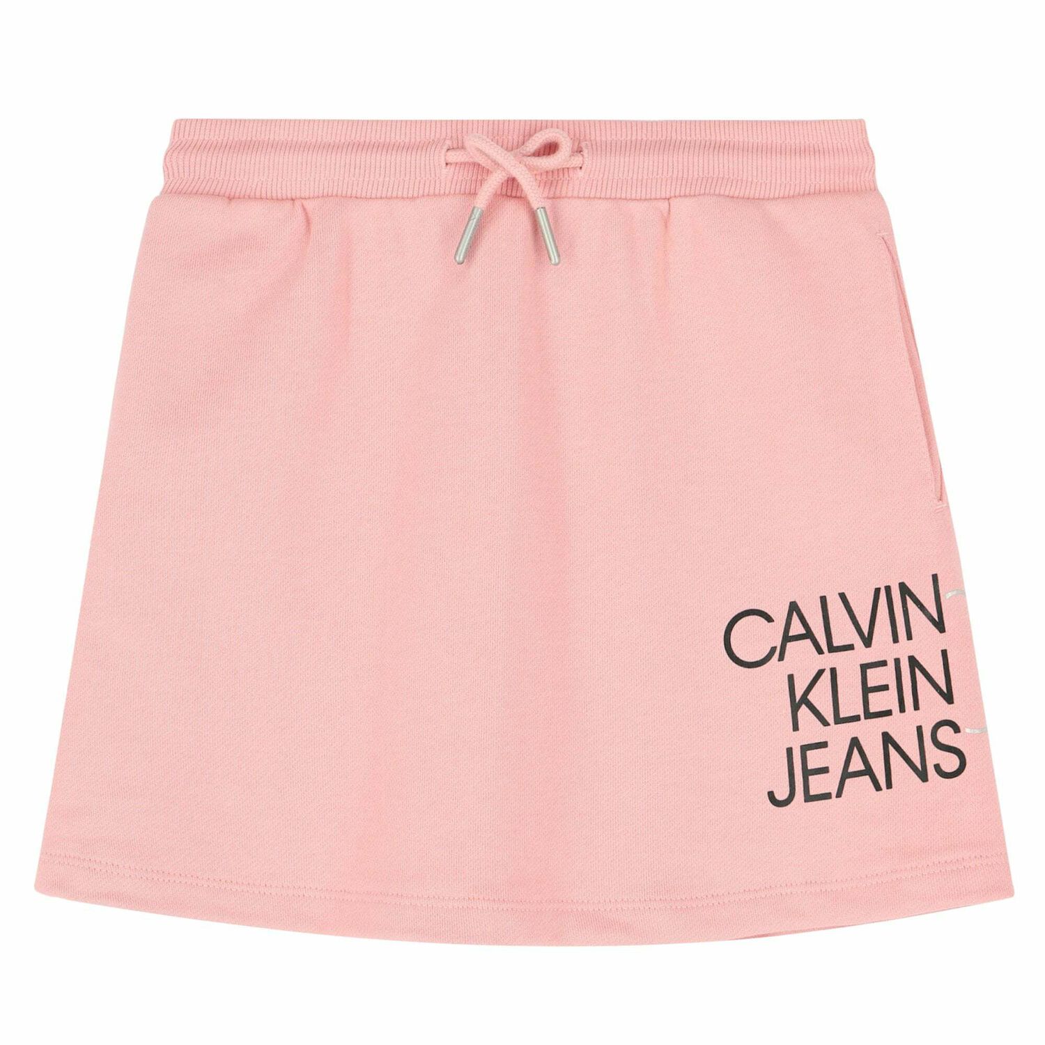 Girls Pink Organic Cotton Logo SKirt, 1, hi-res image number null