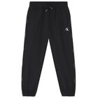 Girls Black Logo Tracksuit, 1, hi-res