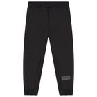 Black Logo Joggers, 1, hi-res