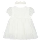 Baby Girls Ivory Butterfly Bodysuit Dress Set, 2, hi-res