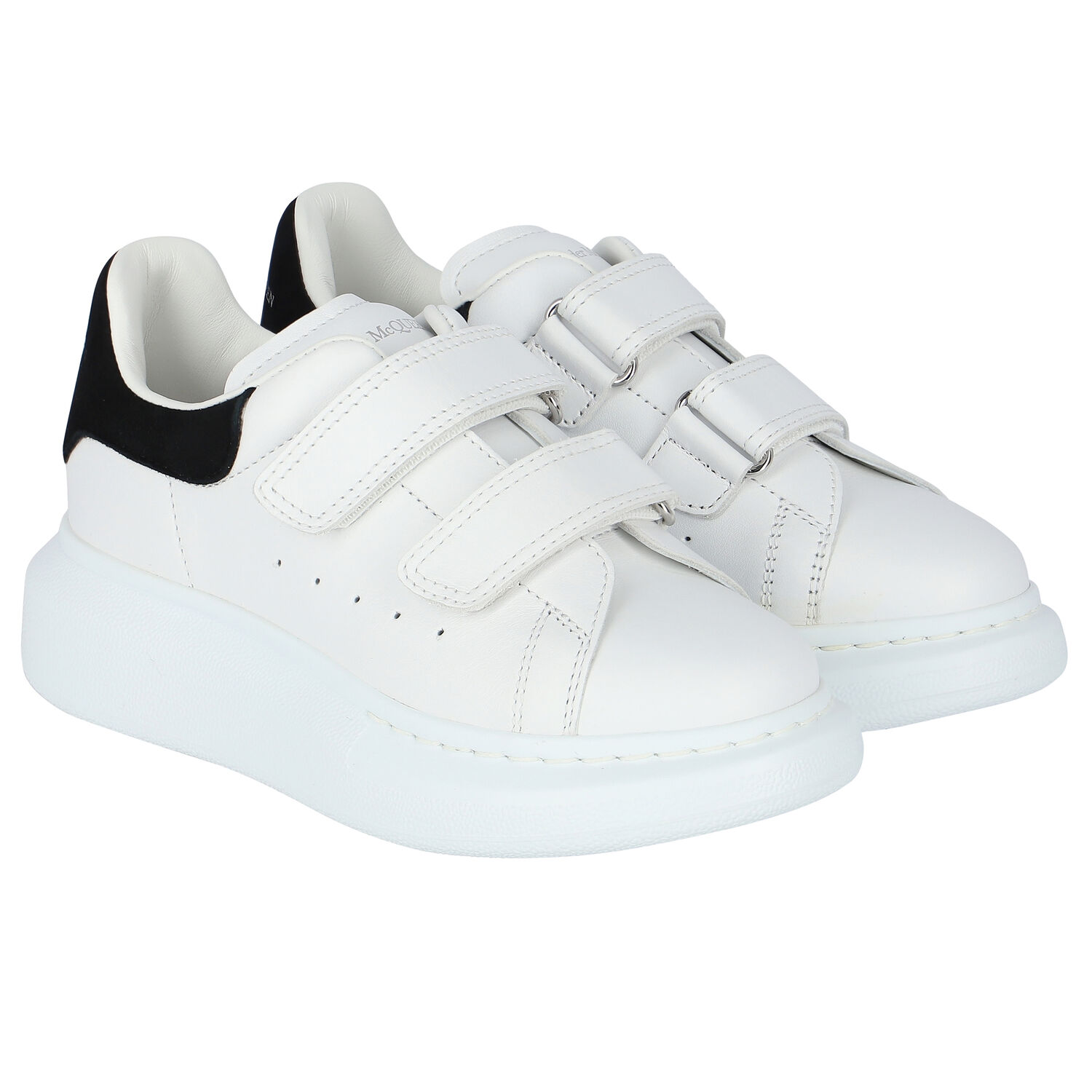 White & Black Logo Trainers, 2, hi-res image number null