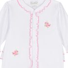 Baby Girls White & Pink Roses & Blooms Babygrow Set, 1, hi-res