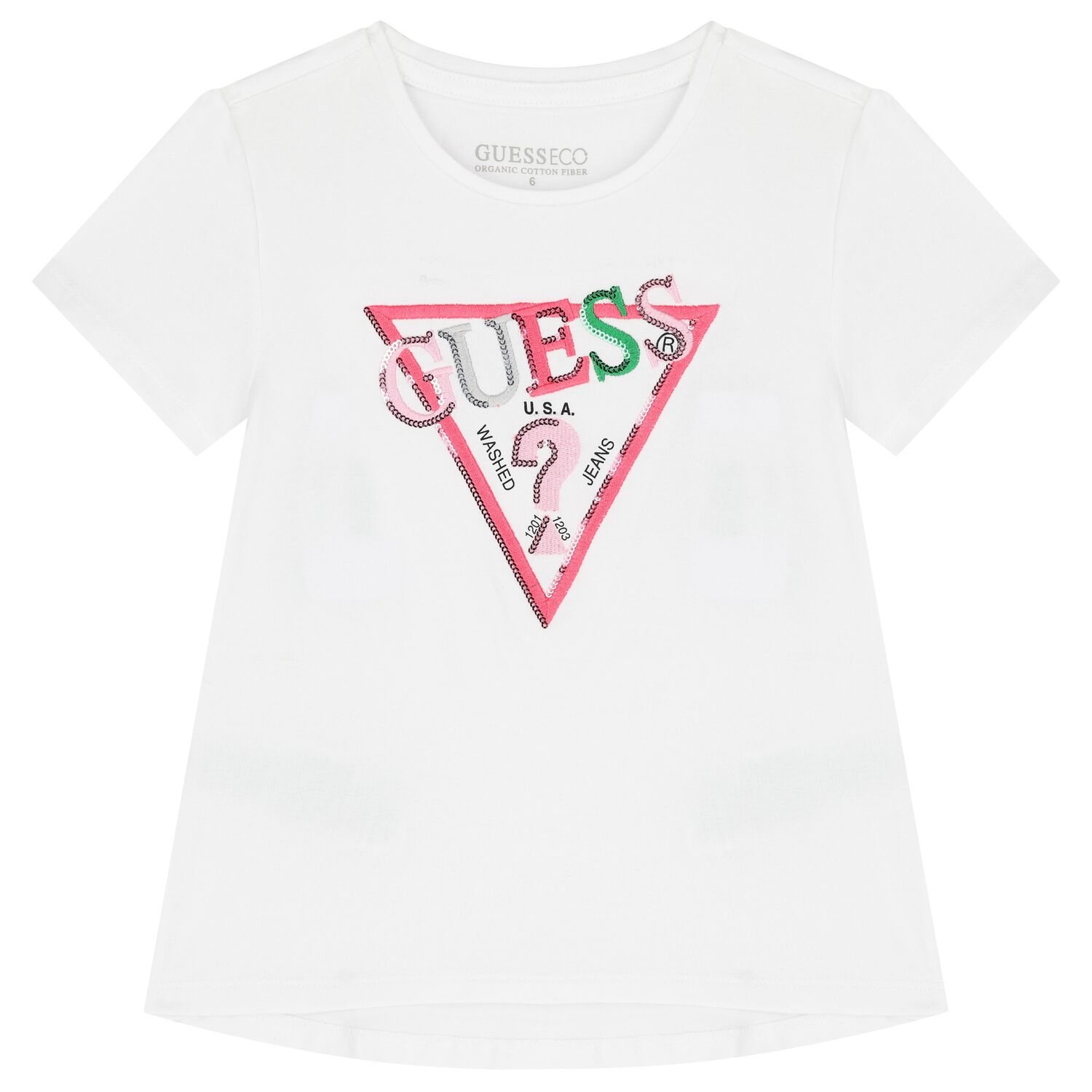 Girls White Logo T-Shirt, 1, hi-res image number null