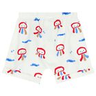 Baby Boys White, Red & Blue Shorts Set, 1, hi-res