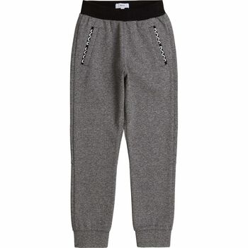 Boys Grey Logo Joggers