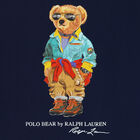 Boys Navy Bear Logo T-Shirt, 1, hi-res