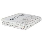 White & Beige Logo Baby Blanket, 1, hi-res