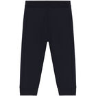 Younger Boys Navy Blue Logo Tracksuit, 1, hi-res