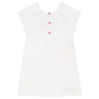 Girls White Flower Dress, 1, hi-res