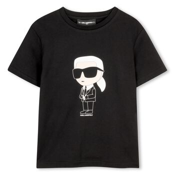Boys Black Logo T-Shirt