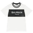 White & Black Logo T-Shirt, 1, hi-res